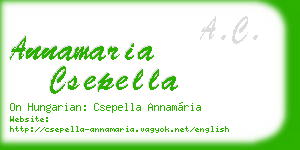 annamaria csepella business card